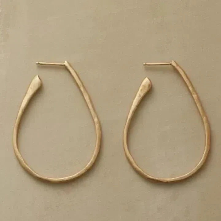 Vintage Golden Hoop Earrings