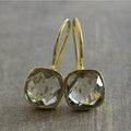 Vintage Gold and Green Earrings