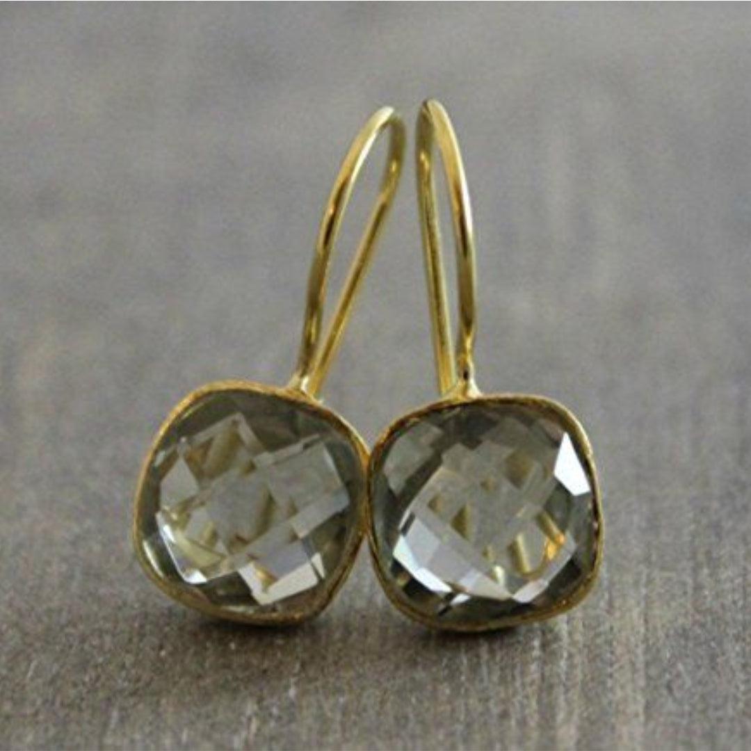 Vintage Gold and Green Earrings