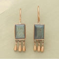 Vintage earrings with gold and stone
