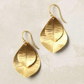 Double Gold Leaf Vintage Earrings