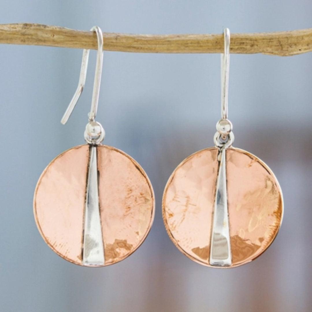 Vintage Rose Sterling Silver Round Brilliant Earrings