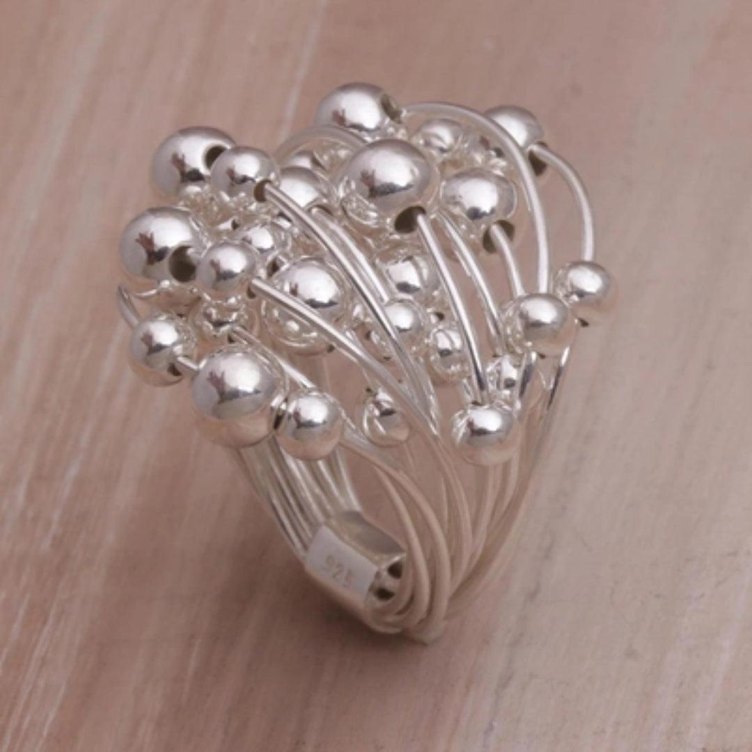 Vintage Silver Blossom Ring