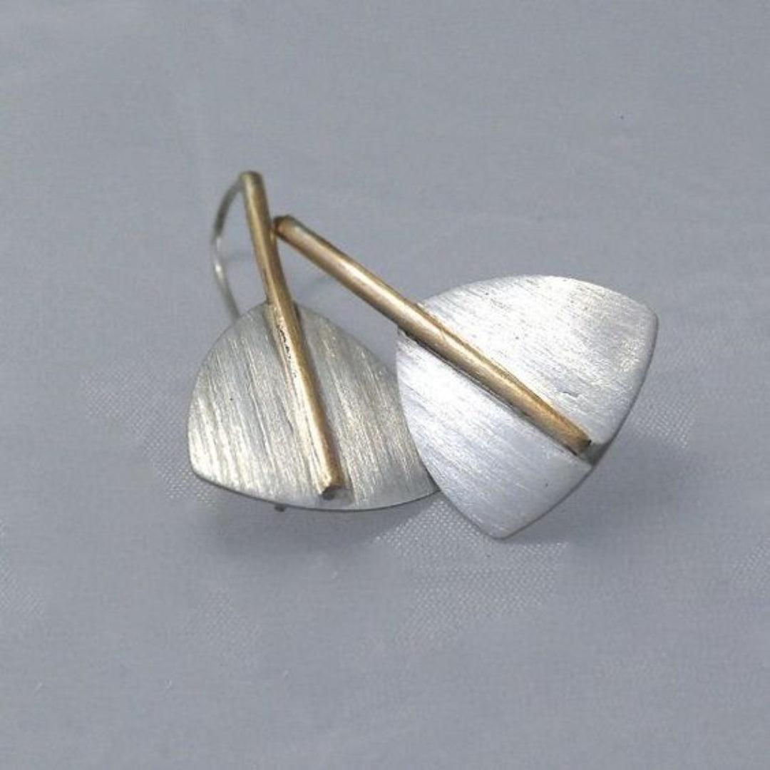 Vintage silver and gold-tone earrings
