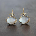 Vintage Moonstone Gold Earrings
