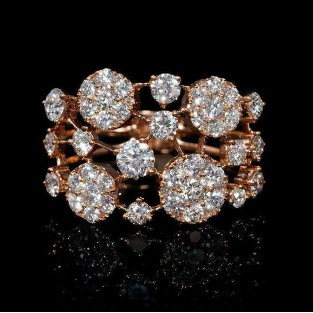 Glowing Rose Vintage Ring