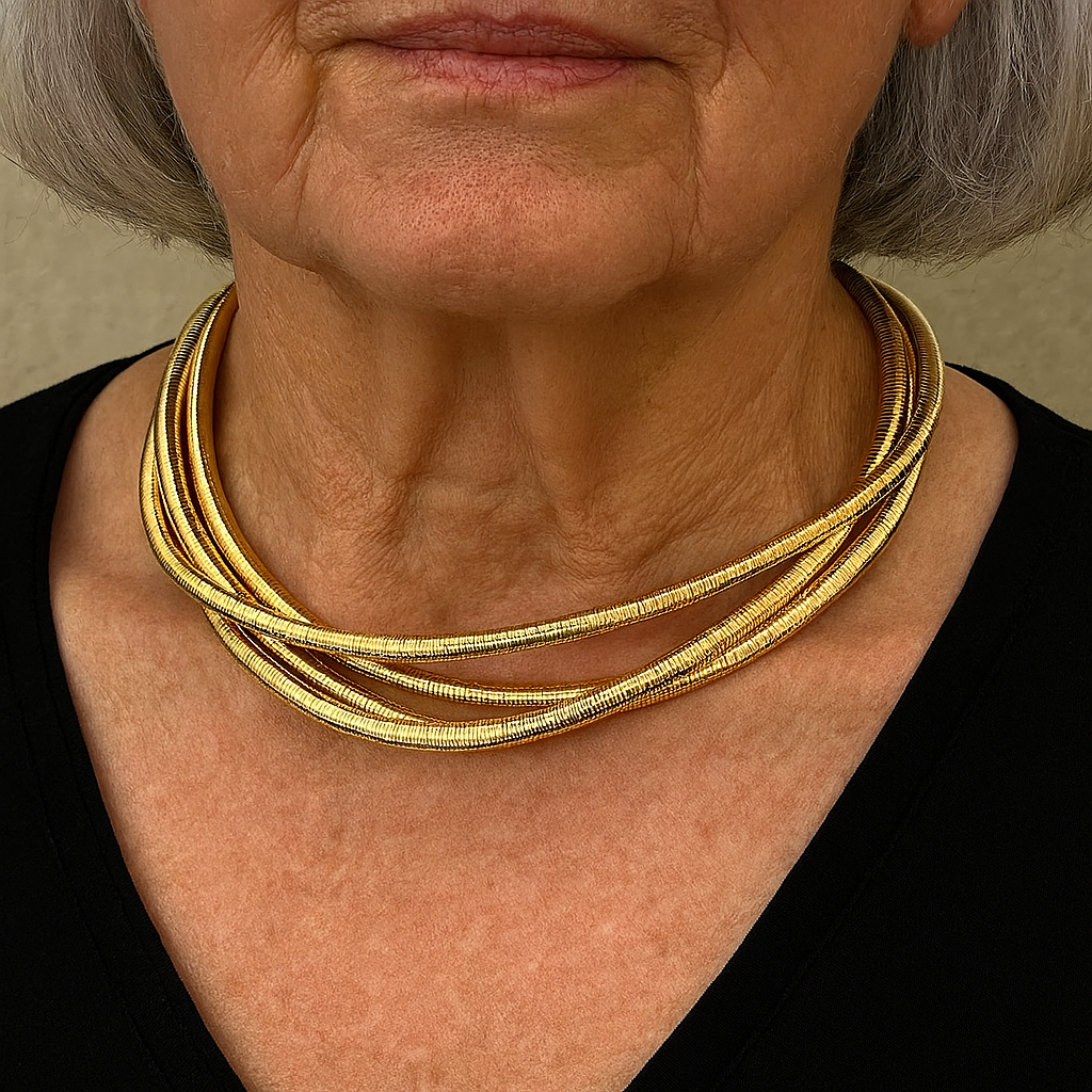 Vintage Layered Gold Necklace