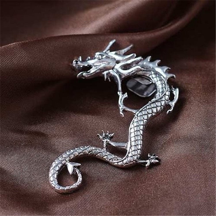 Silver Dragon Ear Accessories