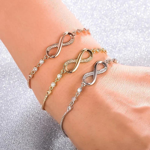 Adjustable Endless Bracelet in Silver