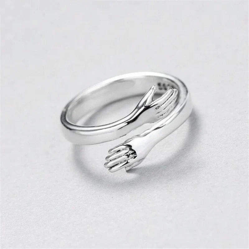 Adjustable Embrace Ring in Silver