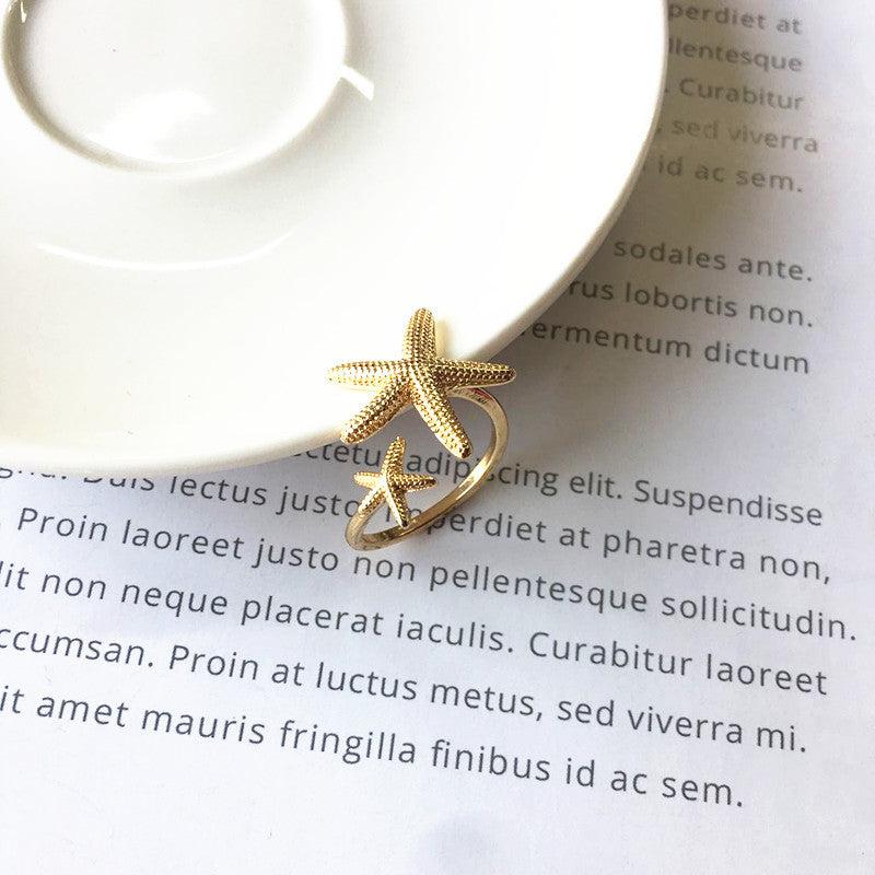Adjustable Starfish Band in Silver and Gold