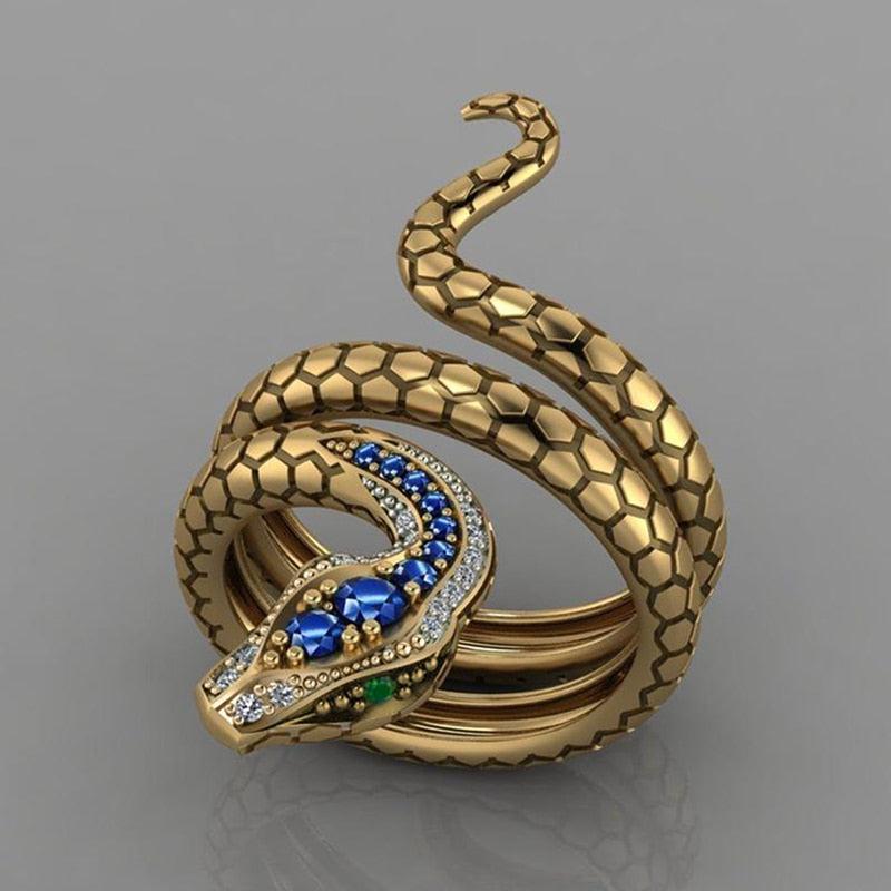 Golden Snake Ring
