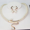 Natural Pearl Jewelry Set (Necklace + Earrings)