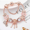Rose Dreamcatcher Bracelet with Sterling Silver Charms Included