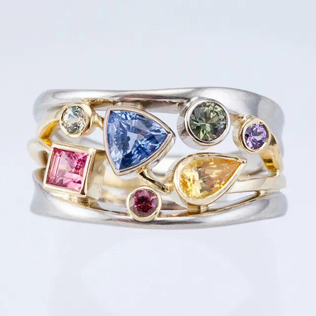 Vintage Colored Gemstone Ring