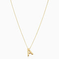 Initial necklace with a love letter.