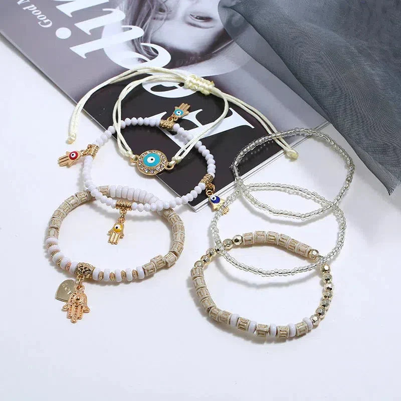 Hamsa Bracelet Set
