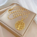 Roots of Life Pendant in Gold