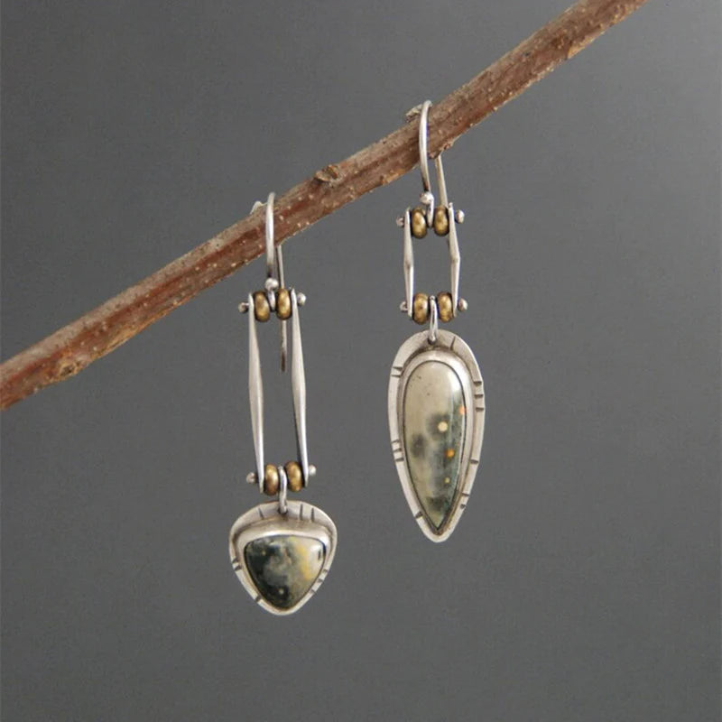 Antique Asymmetrical Earrings.