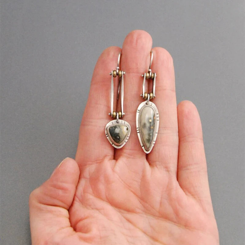 Antique Asymmetrical Earrings.