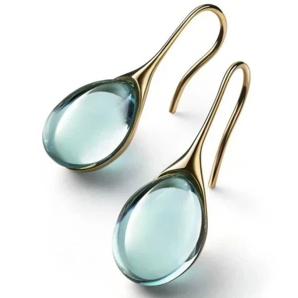 1+1 Deal: Aurora Ocean Beach Wave Ring + Crystal Drop Earrings in Gold and Silver