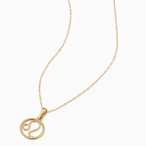 Zodiac Sign Pendant Necklace.