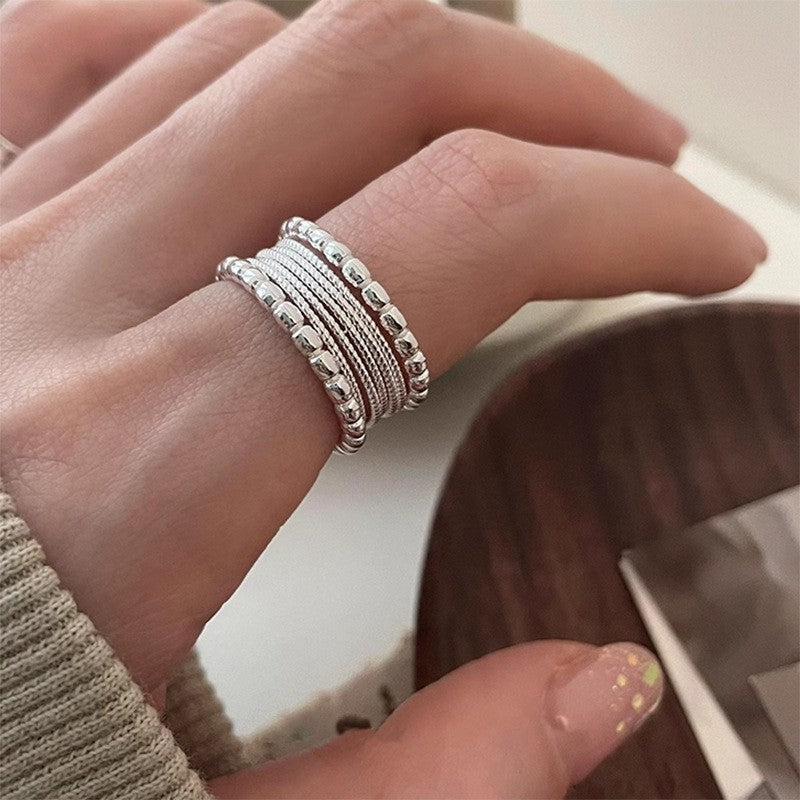 Sleek and simple silver band – understated beauty