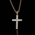 Necklace with a Cross pendant.