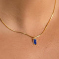 Gold Sapphire Elegant Necklace