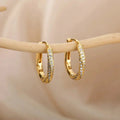 Irregular Minimalist Glossy Gold Earrings