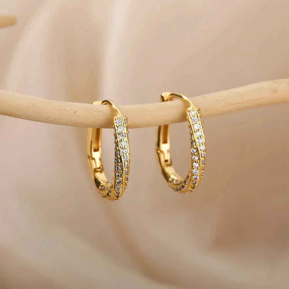 Irregular Minimalist Glossy Gold Earrings