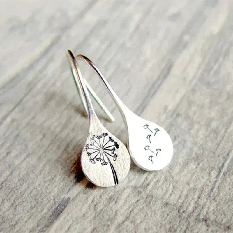 Silver Dandelion Studs