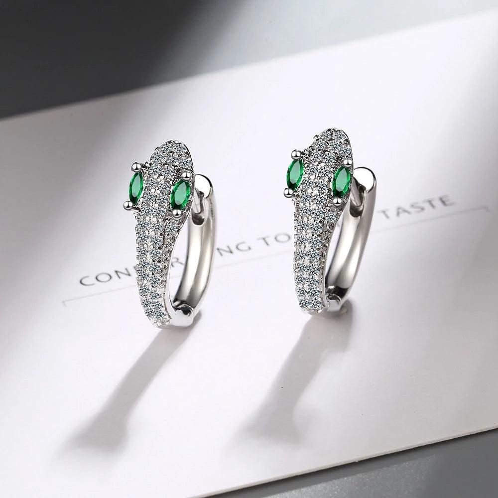 925 Sterling Silver Serpent Earrings