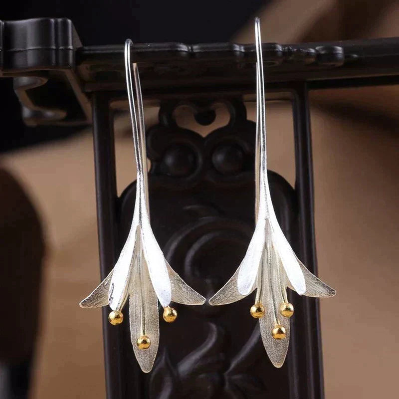Silver Blossom Earrings