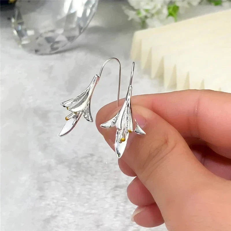 Silver Blossom Earrings