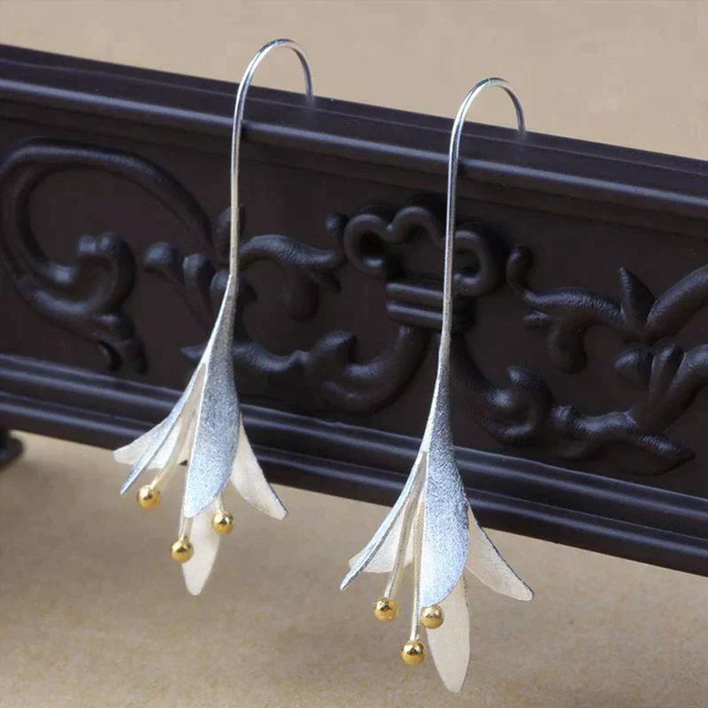 Silver Blossom Earrings