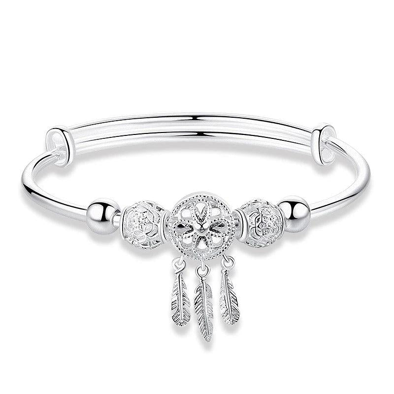 925 Silver Adjustable Dreamcatcher Bangle