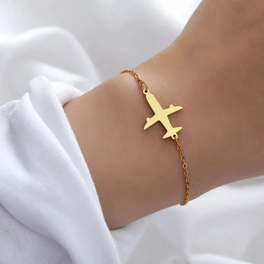 Golden Plane Bracelet