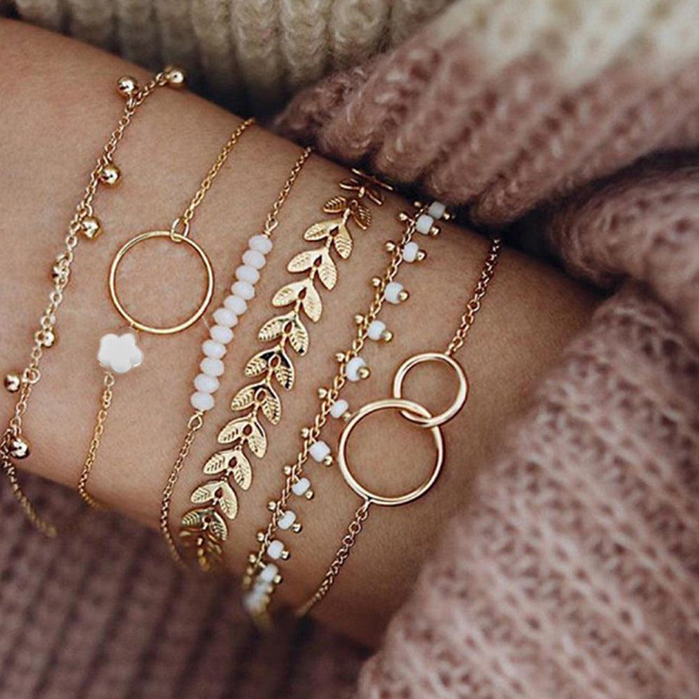 Pack of Gold Boho Bracelets