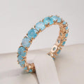 Gold ring with a round stone