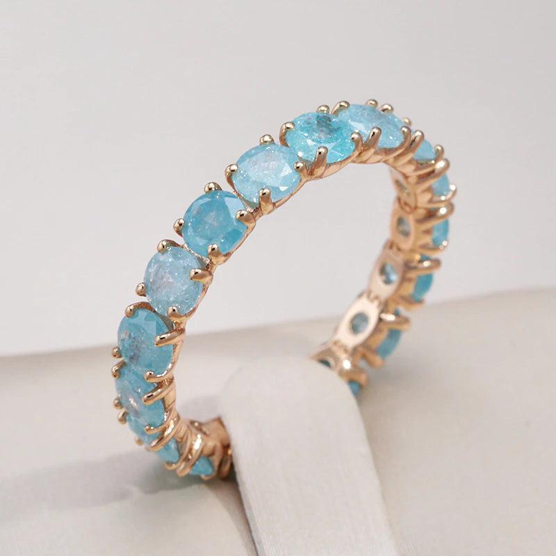 Gold ring with a round stone