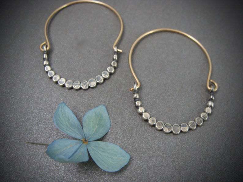 Boho Earrings Crafted from Sterling Silver