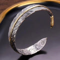Vintage Feather Adjustable Cuff Bracelet