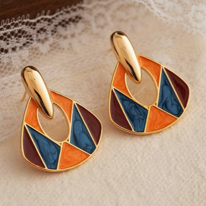 Radiant Mosaic Grace Drop Earrings