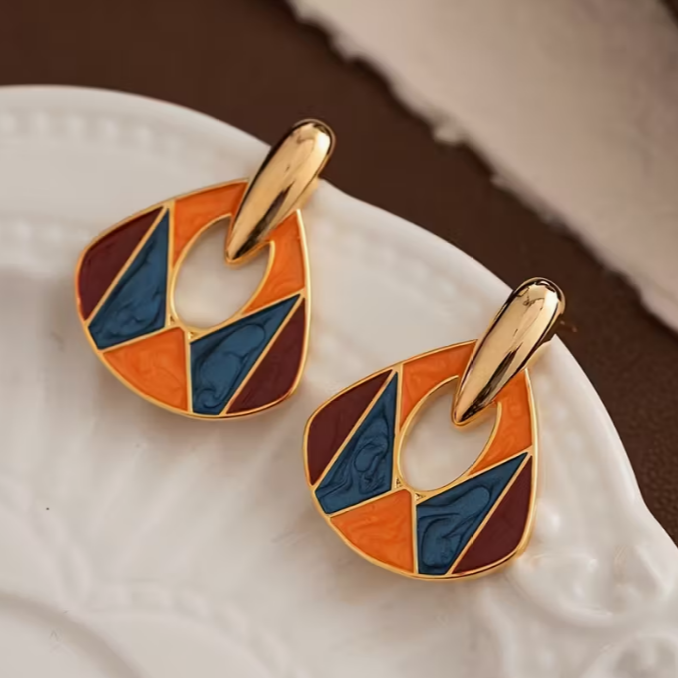 Radiant Mosaic Grace Drop Earrings