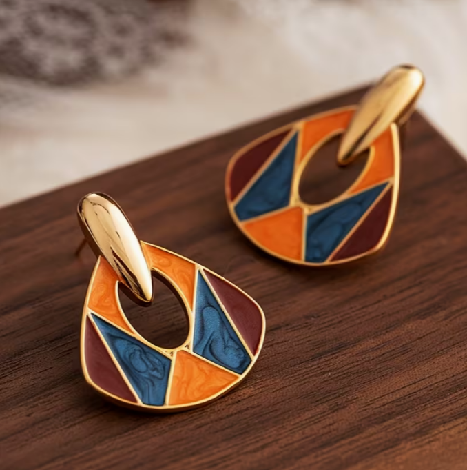 Radiant Mosaic Grace Drop Earrings