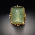French Vintage Square Crystal Ring