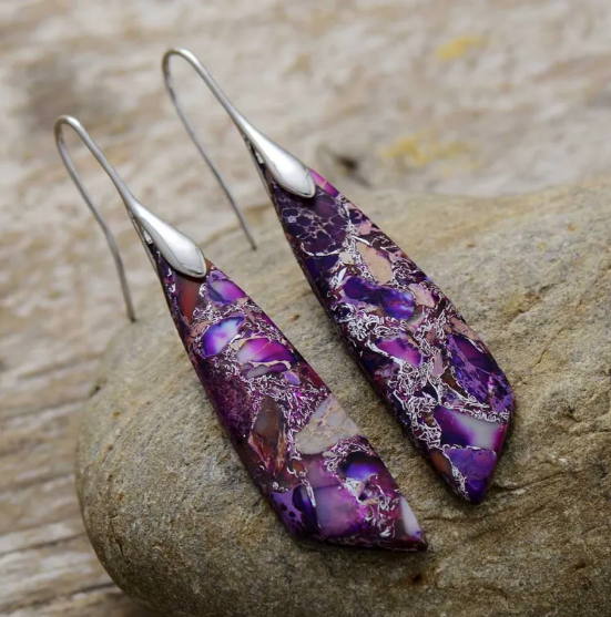 Bohemian Monarch Stone Earrings