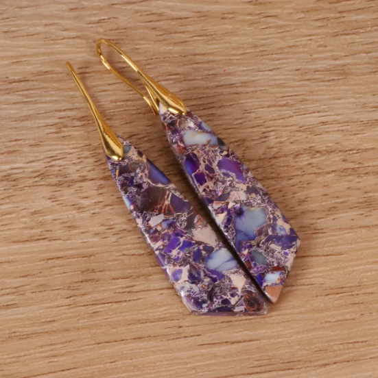 Bohemian Monarch Stone Earrings