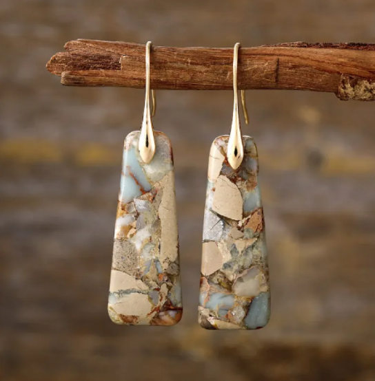 Bohemian Monarch Stone Earrings